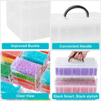 VTG Diamond Painting Storage Containers with 320 Grids Diamond Art Storage Bead Organizer Painting Accessories DIY Jewelry Craft