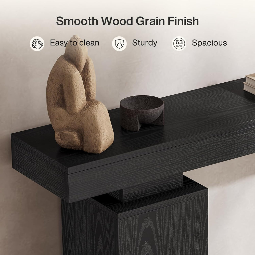 Tribesigns 63-Inch Long Console Table, Farmhouse Entryway Table Behind Couch,...