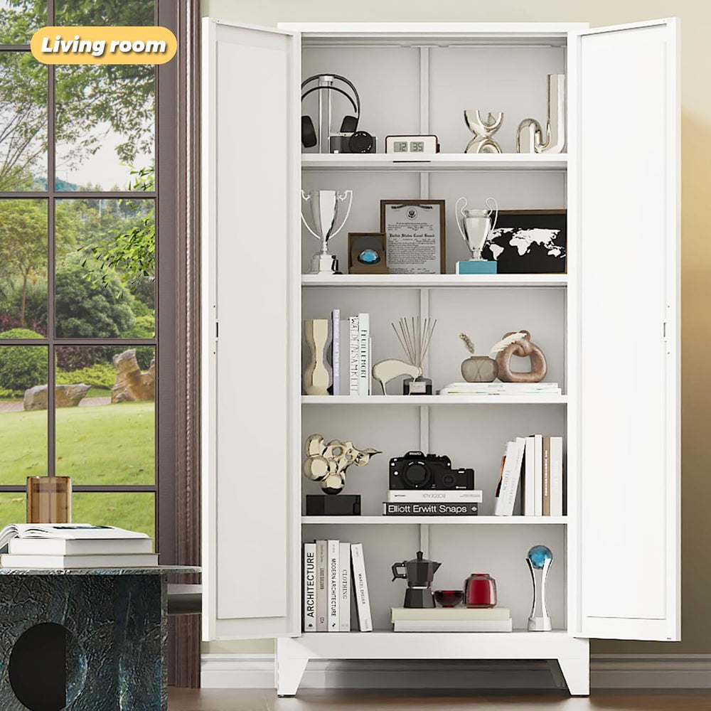 75" Pantry Cabinet,Kitchen Storage Cabinet with Adjustable Shelves | 100...