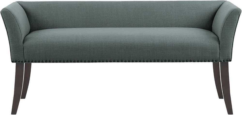 Madison Park Accent Bench, Upholstered with Nailhead Trim, & Padded Seat ...