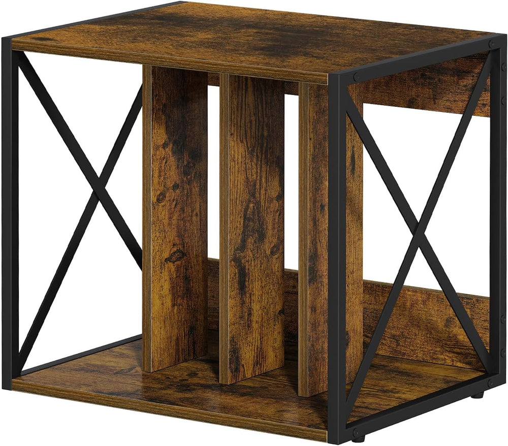 Vinyl Record Storage,Vinyl Record Holder Up to 80-100 Albums,4-Compartment Re...