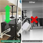 Multi-Model Under Desk Cable Management 2 Pack Metal Under Desk Wire Management Tray Clamp Mount Under Table Cord Management No Damage The Desk