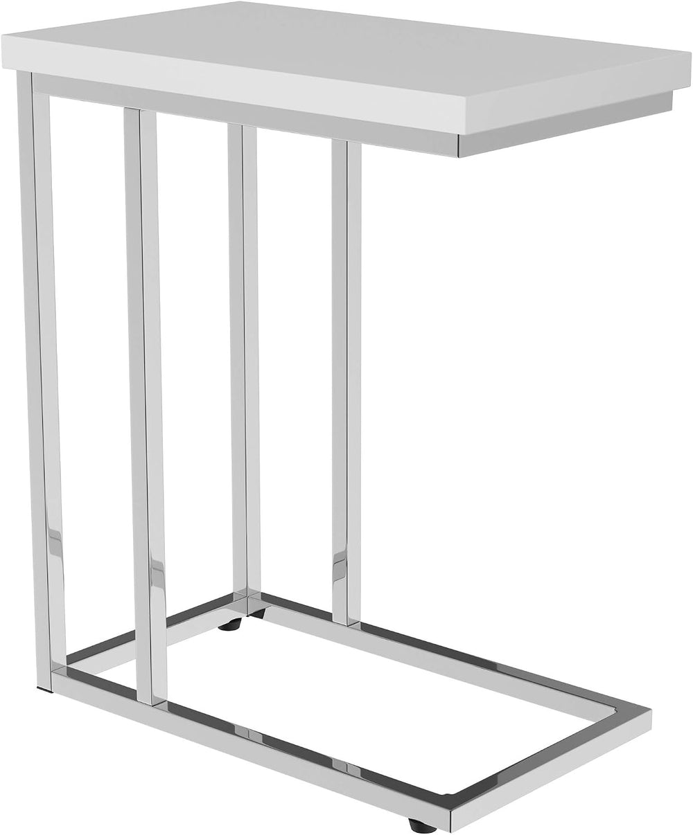 Lavish Home C-Shaped Sofa Side Table - Modern End Table, Laptop Tray, or Comp...