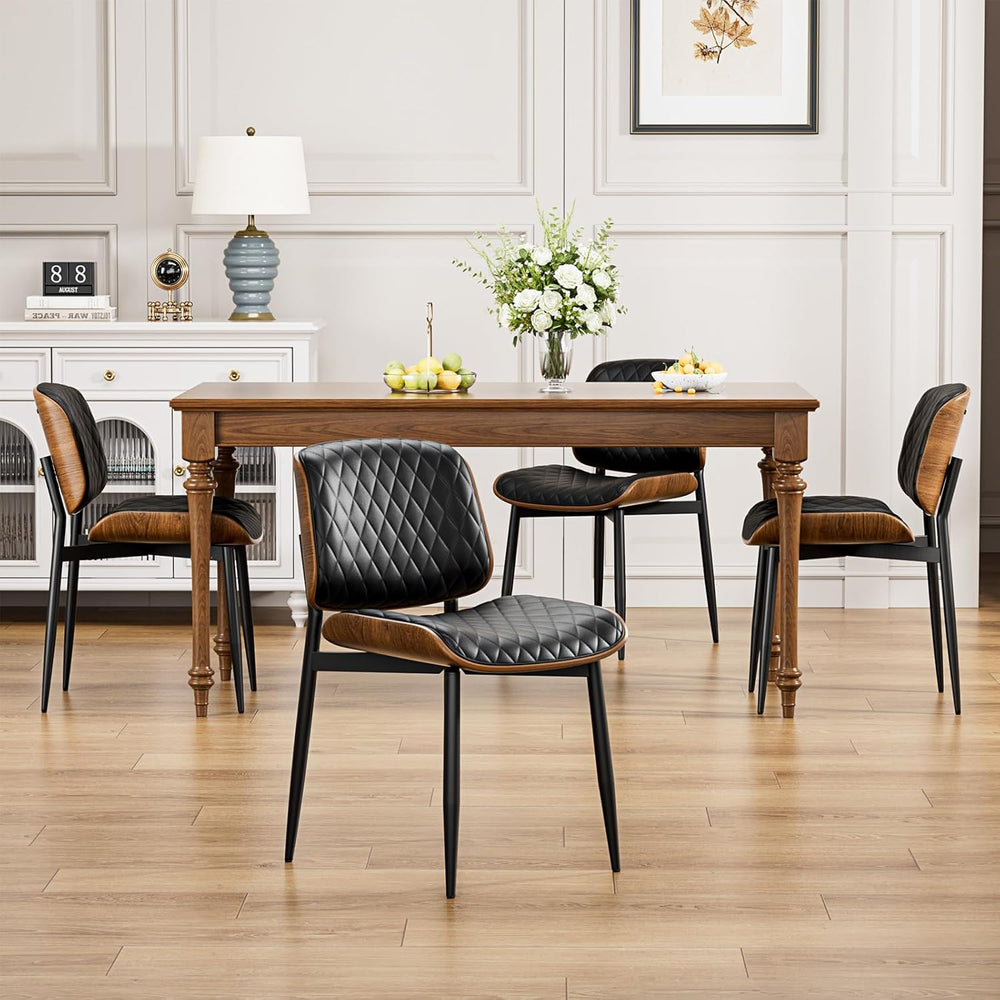 YaFiti Dining Chairs Set of 2, Mid Century Modern Accent Dining Room and Kitc...