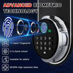 27.56 Inches Tall Heavy Duty Biometric Safe Box with Fireproof Waterproof Bag, Large Document Storage Anti-Theft Dual Alerts, Mute Mode, Digital Security for Business