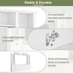 Ball & Cast TV Stand with Cabinets for TVs up to 75",Wall Unit Entertainment Center with Storage and Open Shelves,Modern Media TV Console with 2 Drawers for Living Room,White