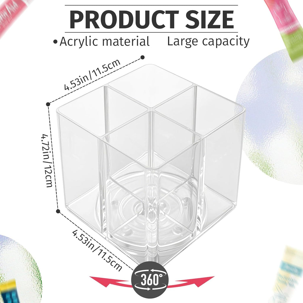 Drink Packet Organizer For Powdered Drink Mix,Powder Packet,Water Packet,Water Flavor Packet,Lazy Susan Organizer Rotating Holder for Drink Mix Necessities（Square）