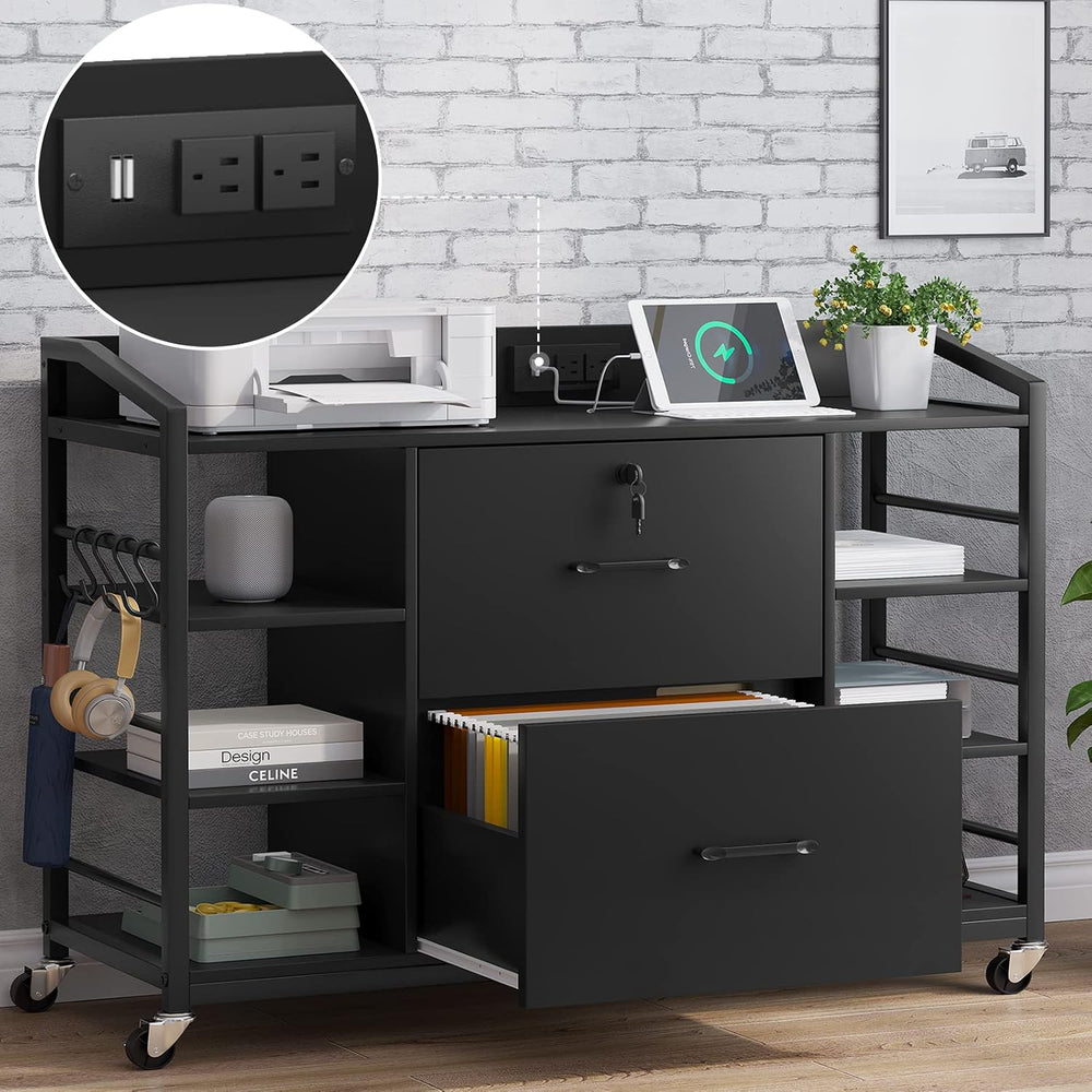 SEDETA 44" File Cabinet with Lock, Filing Cabinet fits Legal/Letter Size...