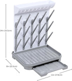 Baby Bottle Drying Rack – Large Vertical Bottle Dryer for 15 Bottles, Space-Saving Countertop Rack for Baby Bottles & Accessories, Compact Holder for Newborn Essentials