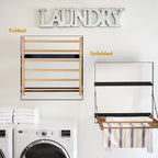 TOMACE Wall Mounted Clothes Drying Rack Laundry Drying Rack Collapsible