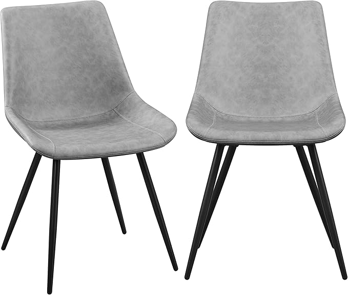 Yaheetech Dining Chairs Set of 2 Modern Upholstered Dining Room Chairs with F...