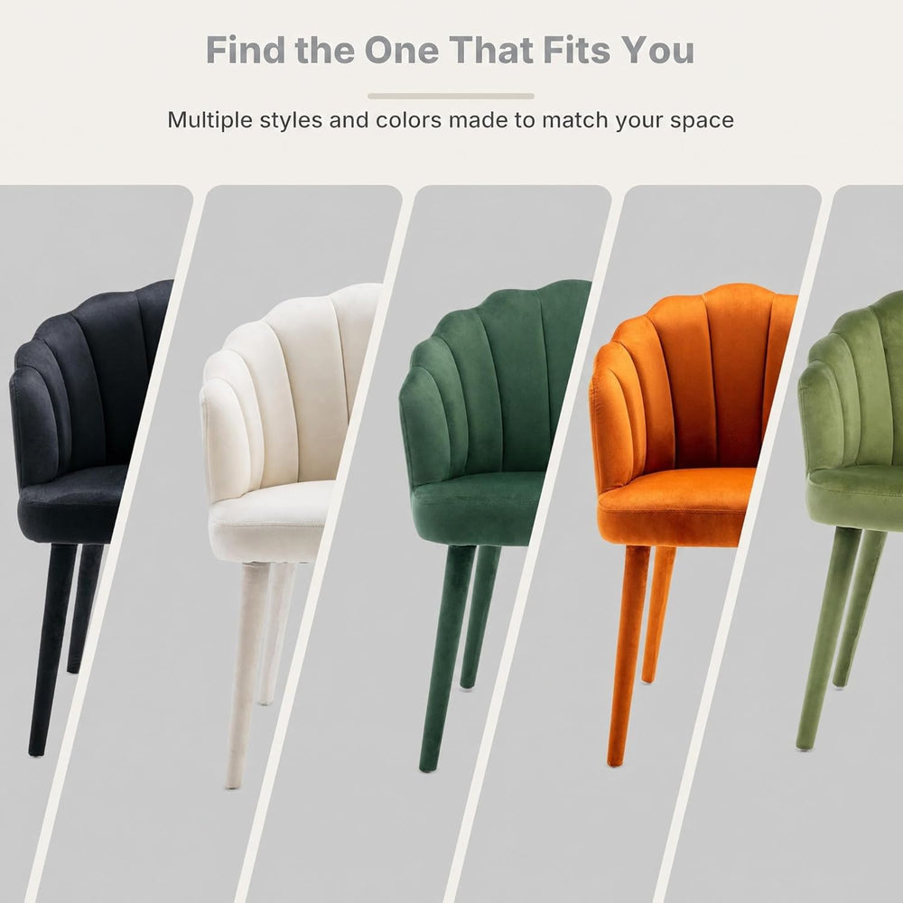 Hyfirm Velvet Dining Chairs Set of 4, Upholstered Modern Kitchen Dining Chair...