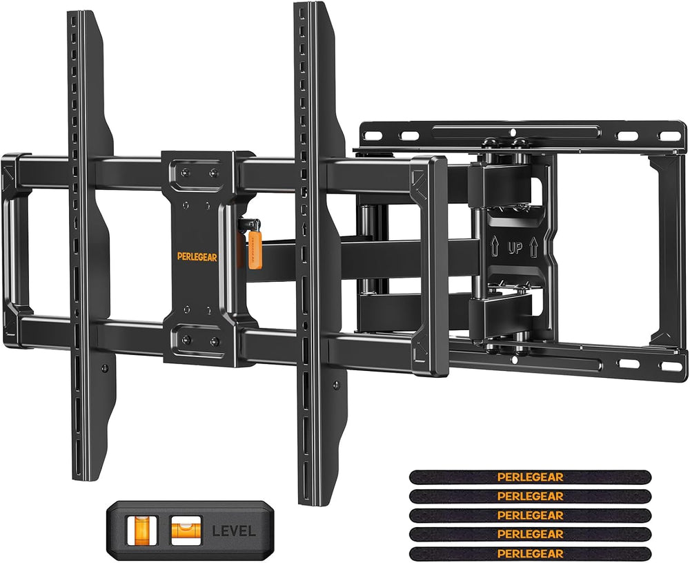 Perlegear Full Motion TV Wall Mount for 42–86 inch TVs up to 132 lbs | 30% th...