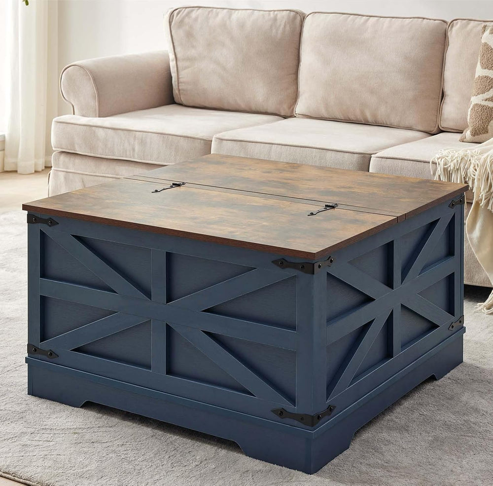 Farmhouse Coffee Table and End Table Sets of 3, 3 Piece Living Room Tables Se...