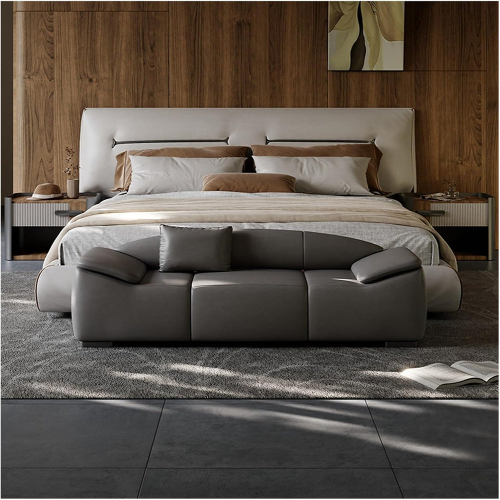 Modern Upholstered Bench for Living Room or End of Bed Use，Upholstered Long w...