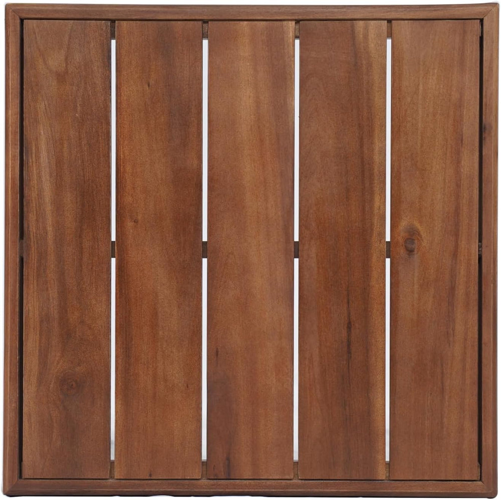 Christopher Knight Home Nicholas Outdoor Small Coffee Table, Slat Panel Squar...
