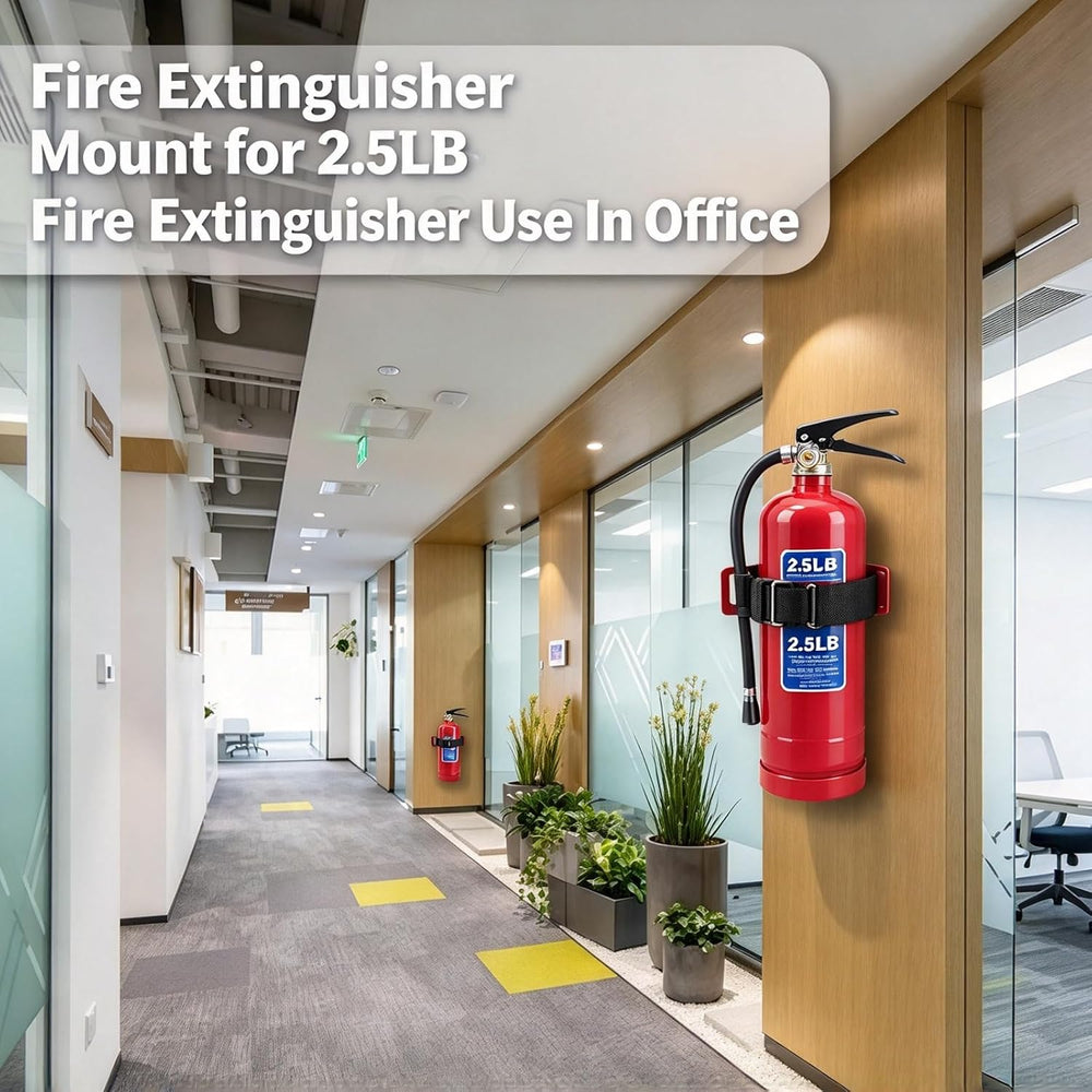 2pcs 2.5lb Fire Extinguisher Mount with Quick Release Strap