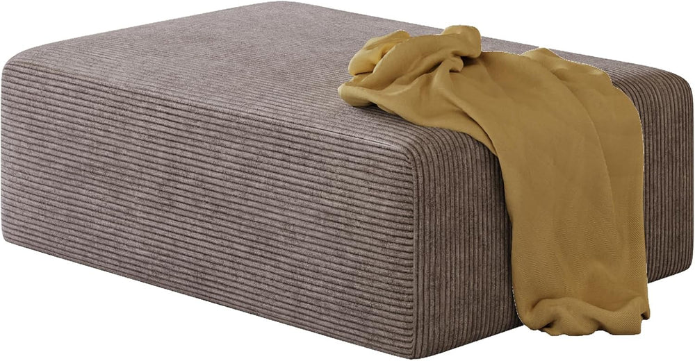 39.4" Oversized Couch Ottoman, Movable Rectangle Ottoman with Memory Foa...