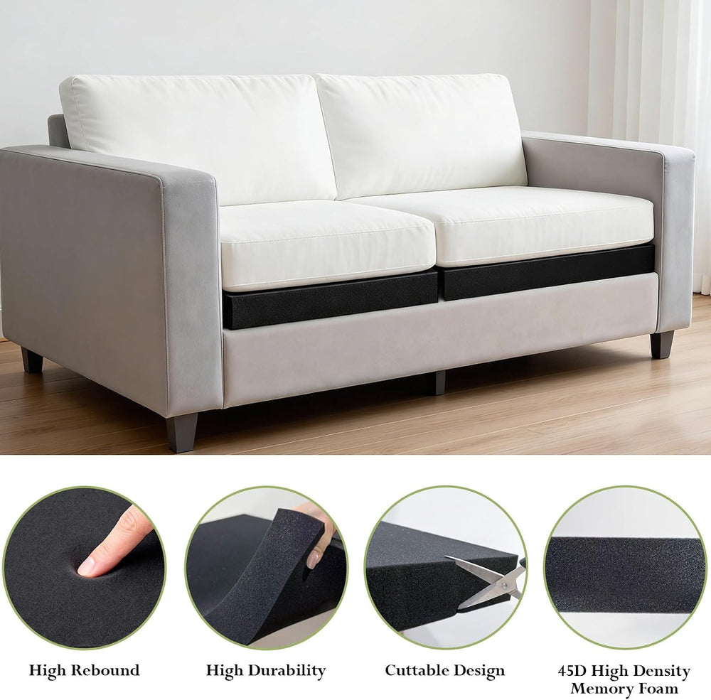 3 Pcs 45D Couch Cushion Support 22" x 22" x 2.4" Couch Cushion...