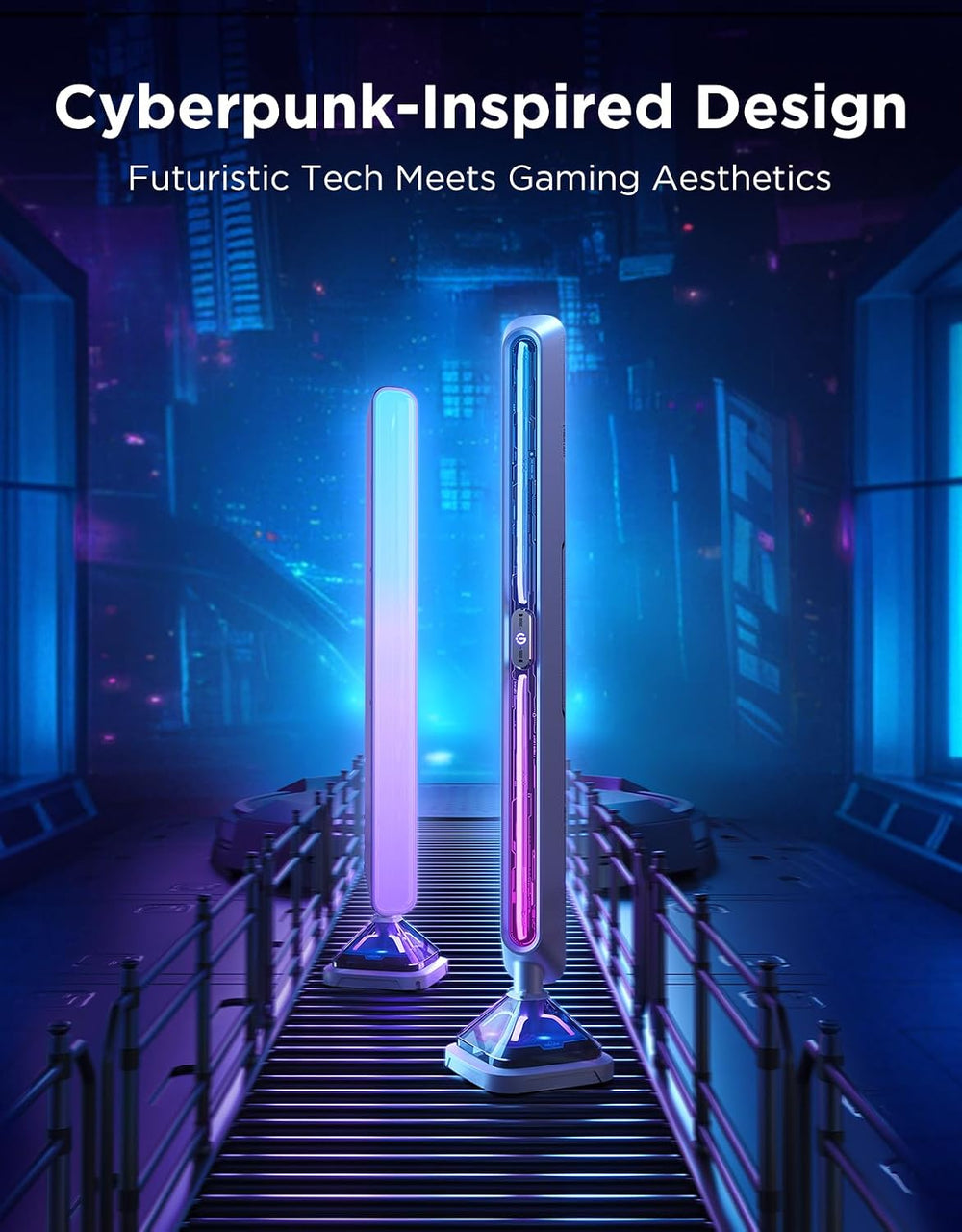 Govee Gaming Light Bars Pro,16-Inch Smart RGBIC Wi-Fi LED Game Lights
