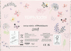 Depesche TOPModel Summer Feeling 13579 Large Jewellery Box in Pink with Model Motif and Floral Details, Jewellery Box with Code, Sound and Mirror