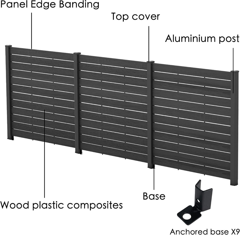 Kozyard 50" W x 48" H Privacy Screens Fence Panel Specifically for ...