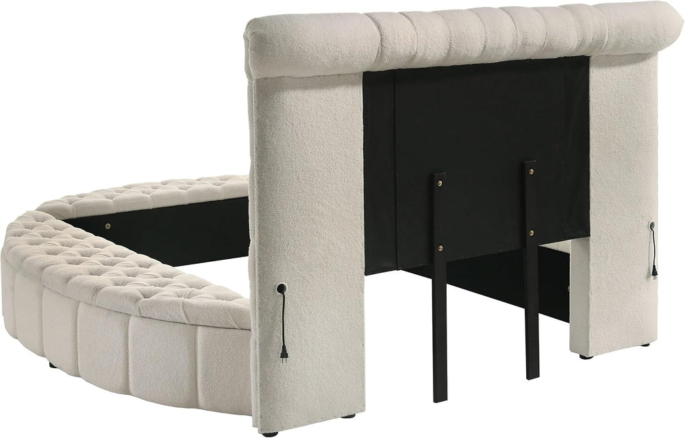 Coaster Home Furnishings Sonya Modern Classics Boucle Upholstered Queen Size ...