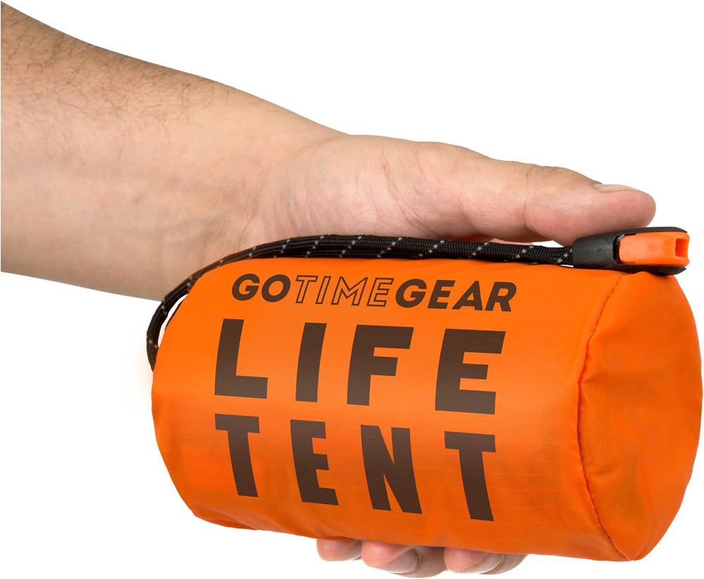 Survival Life Tent • 2 Person Mylar Emergency Shelter Tube Tent + Paracord • ...