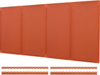 OmniWall 16" x 32" Metal Pegboard Panel 4-Pack for Garage & Home Wall Storage Organization System (Orange)