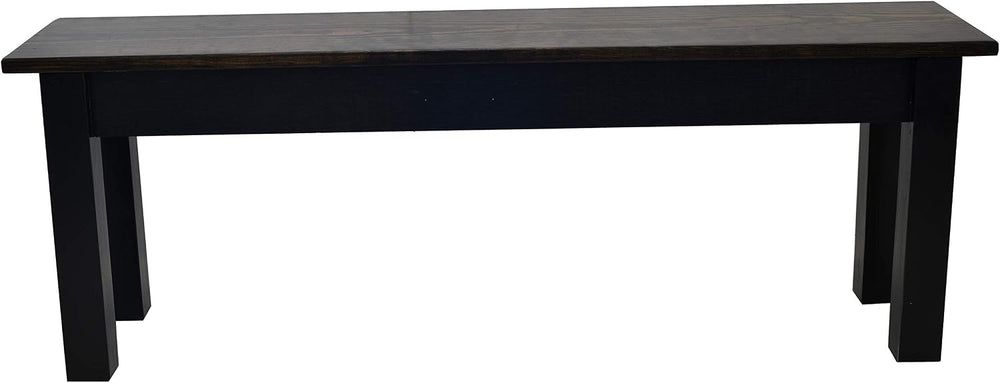 Dark Walnut and Black Bench (24)