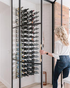 Ultra Wine Racks Cork Out Wall Mounted Wine Rack (1 Foot, Matte Black, Holds 3 Wine Bottles) - Modern & Minimalist Metal Wine Storage for Home Bar, Kitchen, Dining Room, Wine Cellar