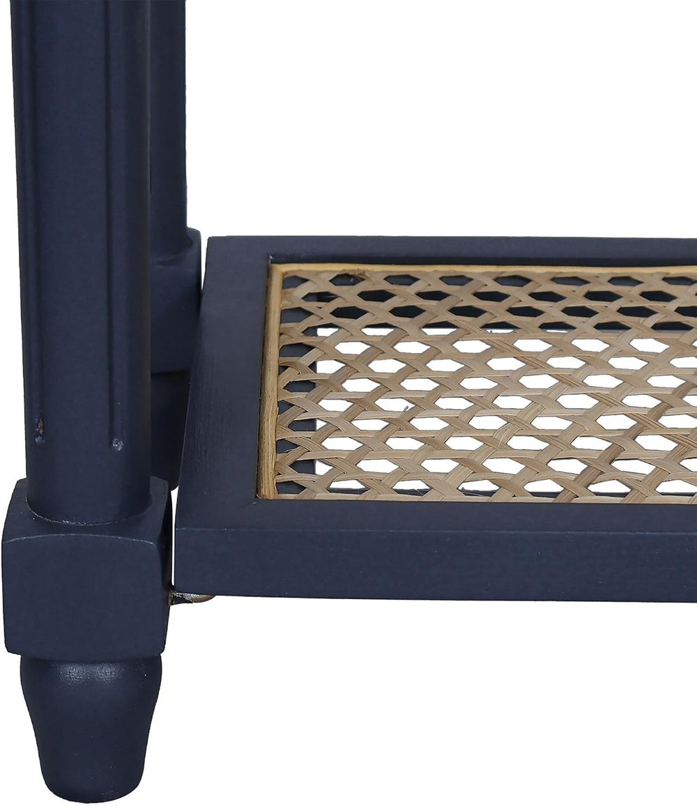 East at Main Lenora Navy Narrow Console Table for Entryway with Drawer | 23.7...