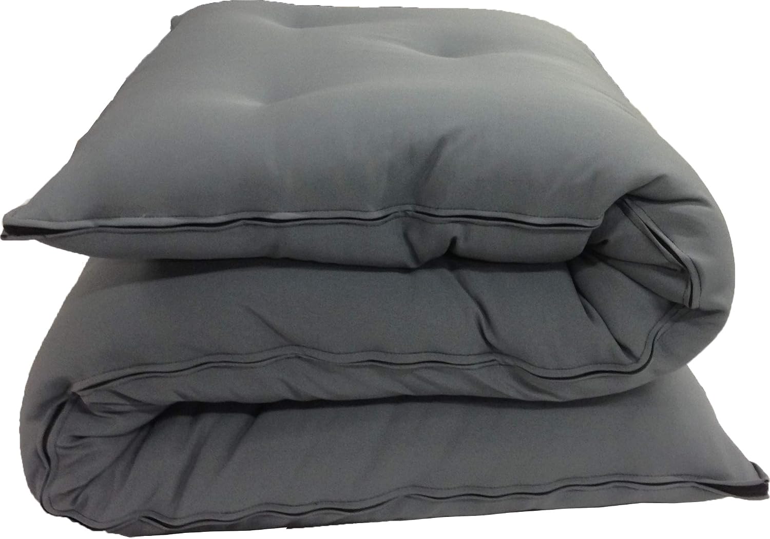 Twin Size Traditional Japanese Floor Futon Mattresses, Tatami Foldable Cushion Mats, Yoga, Meditation 80 x 39 x 3 (Gray)