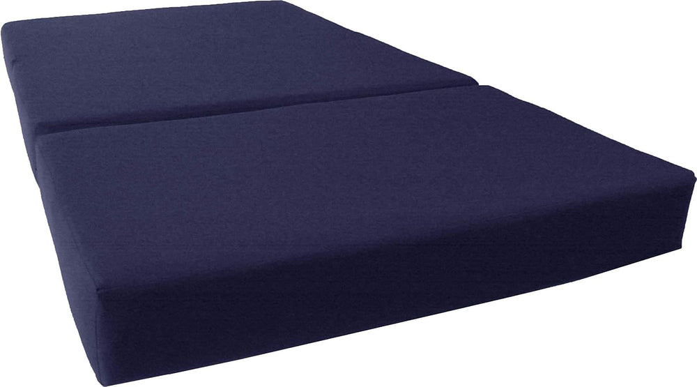 D&D Futon Furniture Navy Trifold Foam Beds, Shikibuton, Tatami Cushion To...