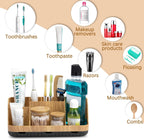 Bathroom Organizers and Storage - Detachable 7 Slots Kids Electric Toothbrush and Toothpaste Holde Drainage for Bathroom Accessories Organization Counter Vanity Storage