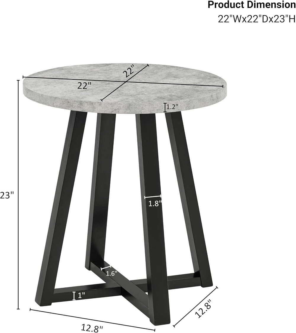 Roundhill Furniture Modern Harmony 3-Piece Wood Oval Coffee Table Set, Gray