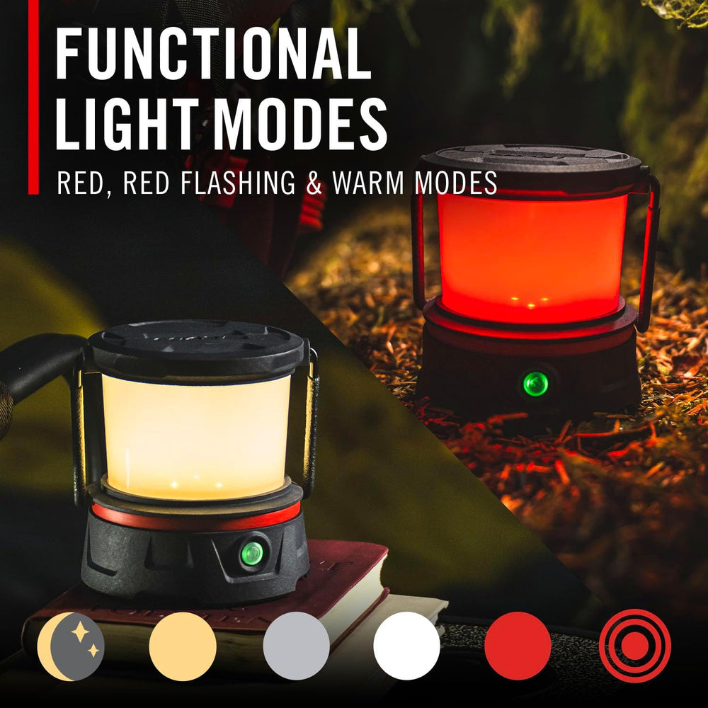 COAST EAL10R 500 Lumen Rechargeable Emergency Camping Lantern with Red Flashi...