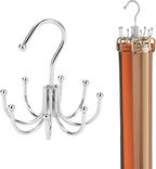 ZEDODIER Belt Hanger, Belt Organizer for Closet, Keeping Belts Visible and in Good Condition, Hanging Tie Rack Holder, Closet Organizers and Storage, Silver