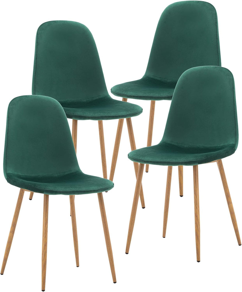Artist hand Mid‑Century Modern Dining Chairs, Set of 4