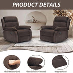 Swivel Rocker Recliner with 360 Degree Swivel, Small Recliners with 30 Degree, 90-150 Degree Angle, Lift Chair for Home Theater Seating, Adults, Living Room, Bedroom, Nursery, Coffee