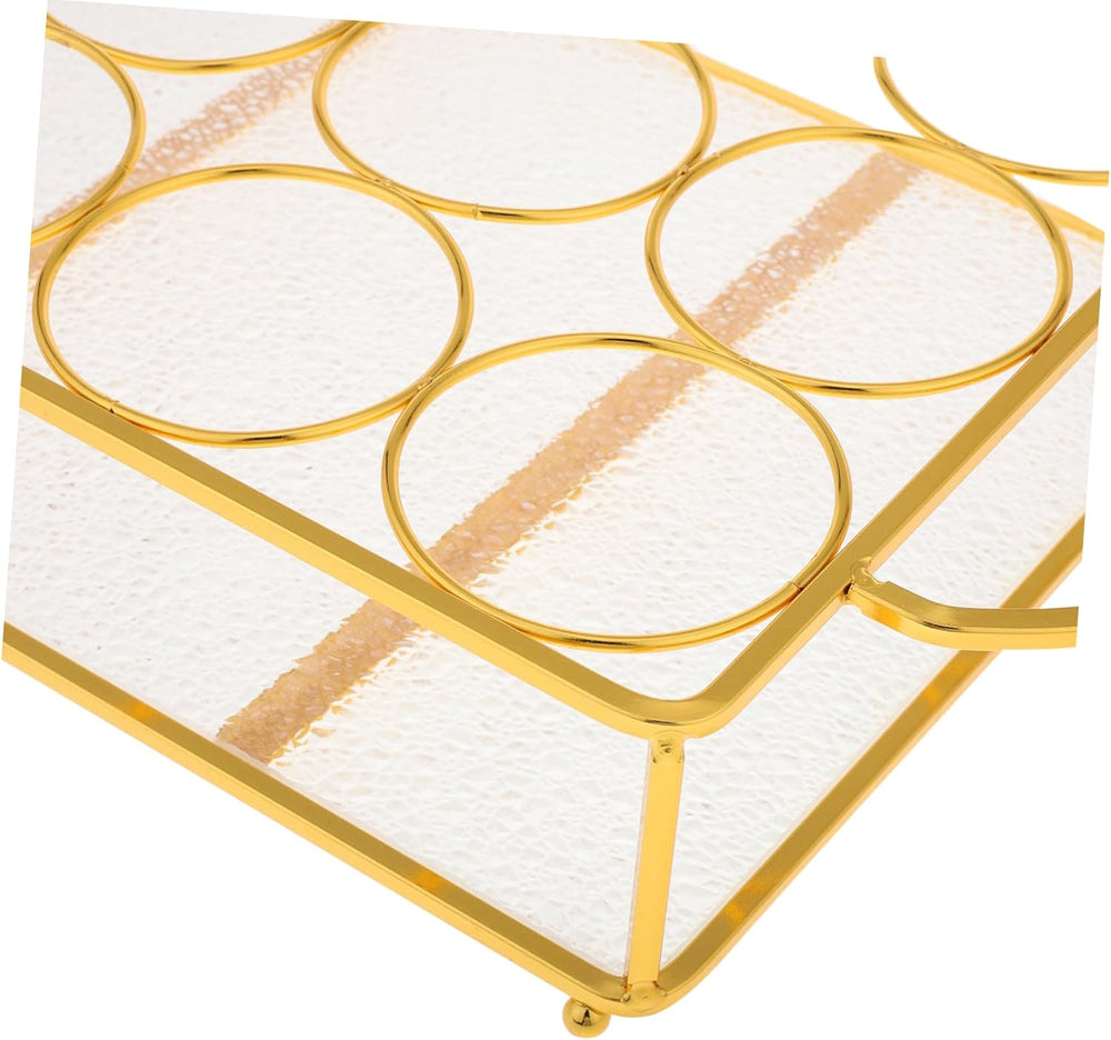 Cabilock Iron Beverage Rack for Countertop Bar Stylish Ktv Drink Organizer fo...