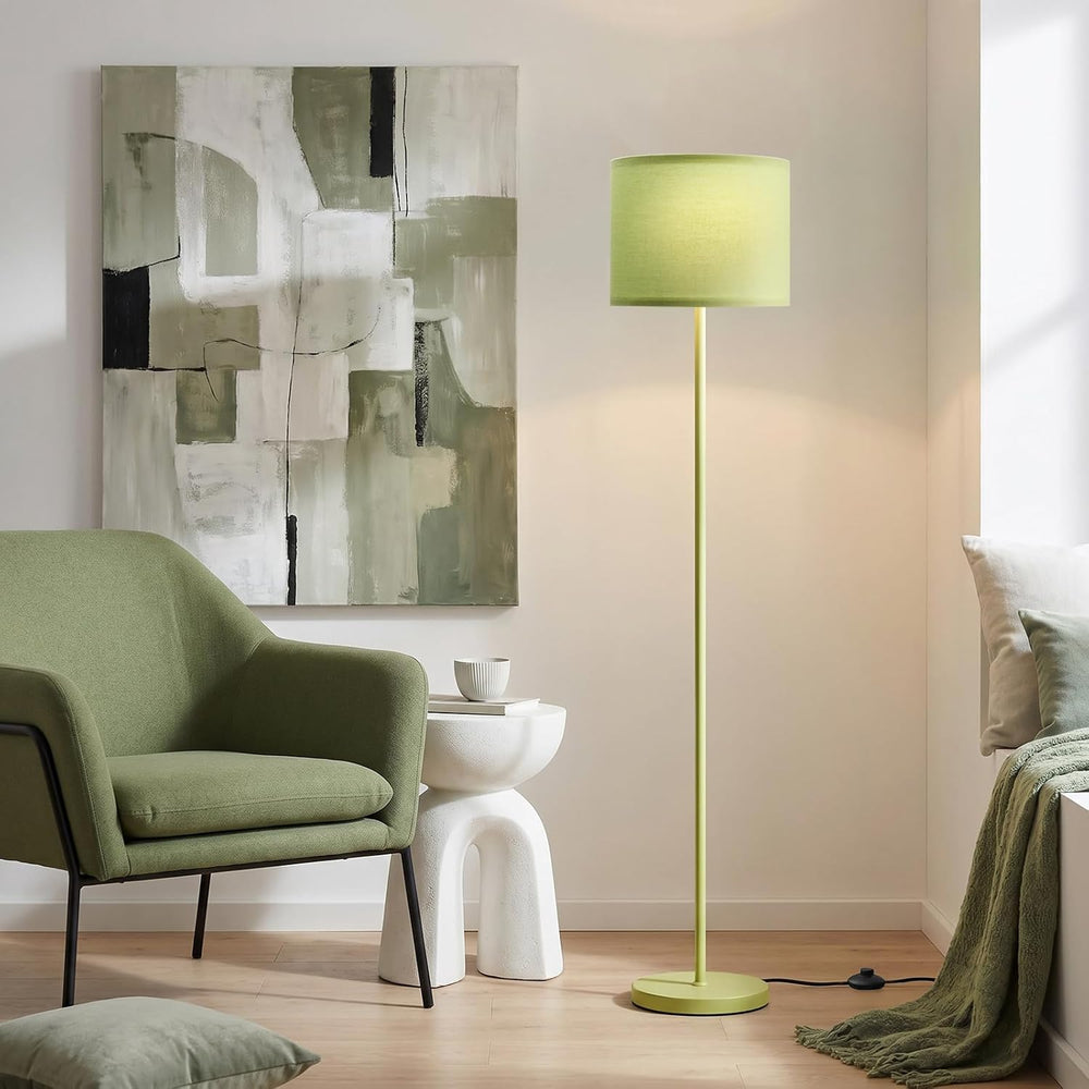 Ambimall 60'' Modern Floor Lamp with Shade, Tall Lamps for Living Roo...