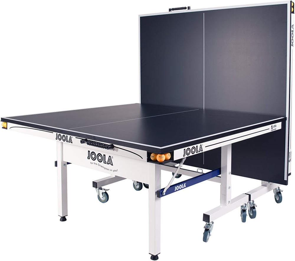JOOLA Rally TL Professional MDF Indoor Ping Pong Table w/Quick Clamp Table Te...