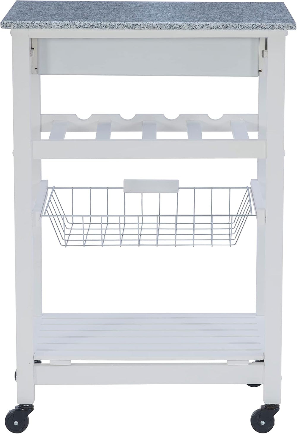 Linon Kitchen Island, White, 22.88 x 15.75 x 33.88
