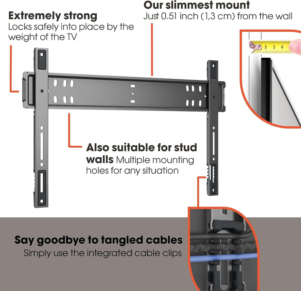 Vogel's TVM 5705 – Ultra-Slim TV wall Mount with GuidanceSystem™ for Safe...