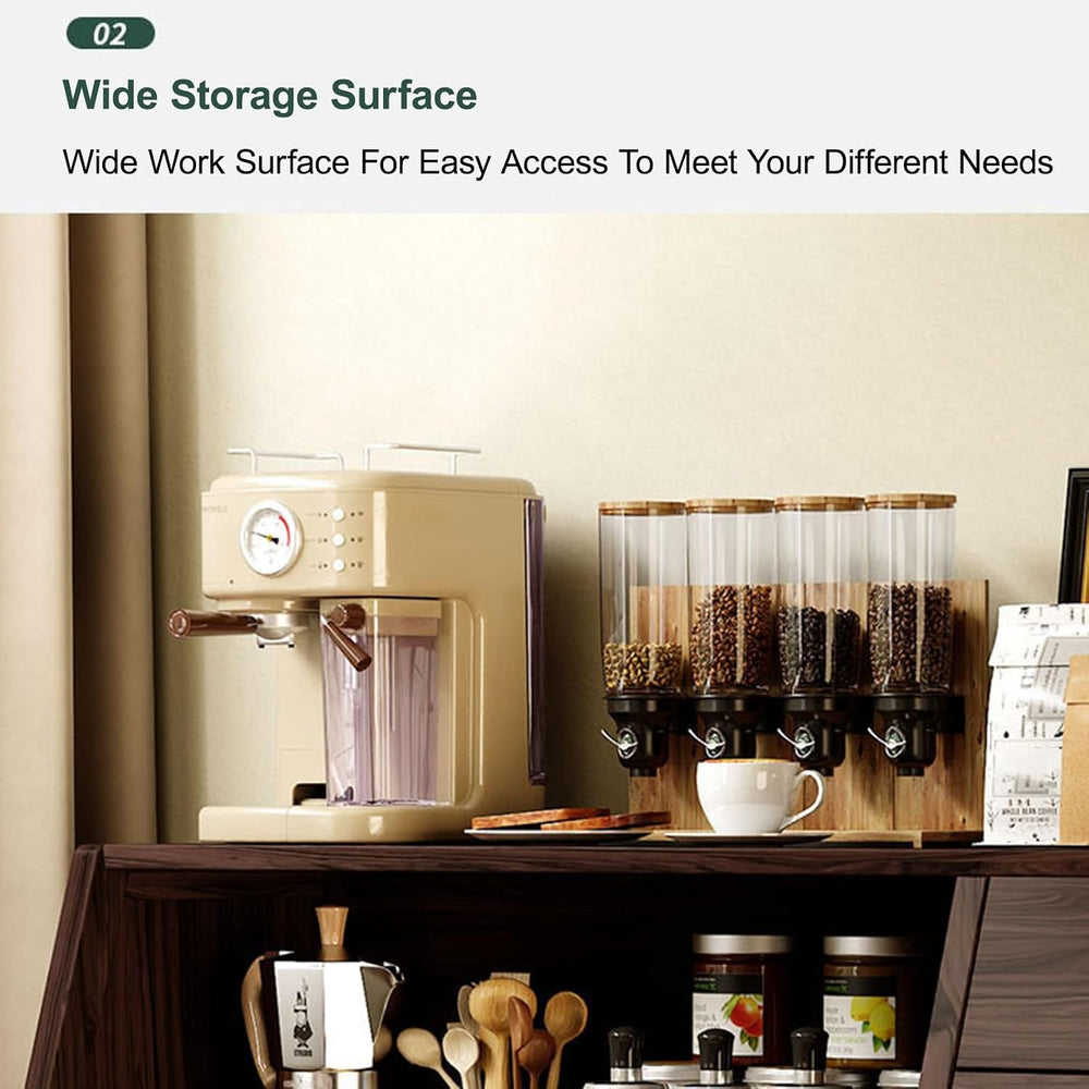 Storage Cabinet with Drawer - Tall Freestanding Kitchen Pantry Cupboard for D...