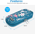 YOUSHARES Insulin Cooler Travel Case TSA Approved Medication Diabetic Supplies Cooler For Travel Refrigerated Medicine Organizer Bag With 2 Ice Pack