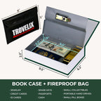 Book Safe with Combination Lock, Hidden Safe (9.5 x 6.2 x 2.2 Inch) with Fireproof Bag, Secret Diversion Safe, Hollow Book Box Hidden Storage, Money Safe Box for Cash (Pride and Prejudice)