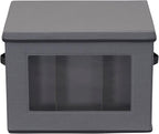 Household Essentials Tall Wine and Bottle Storage Chest, Gray