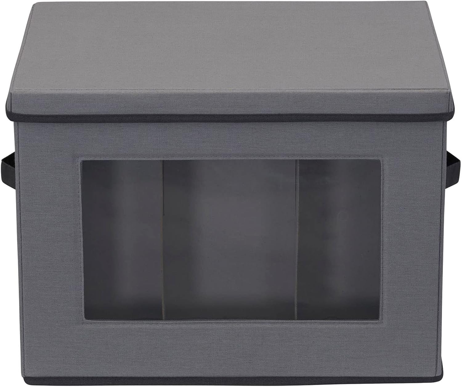Household Essentials Tall Wine and Bottle Storage Chest, Gray